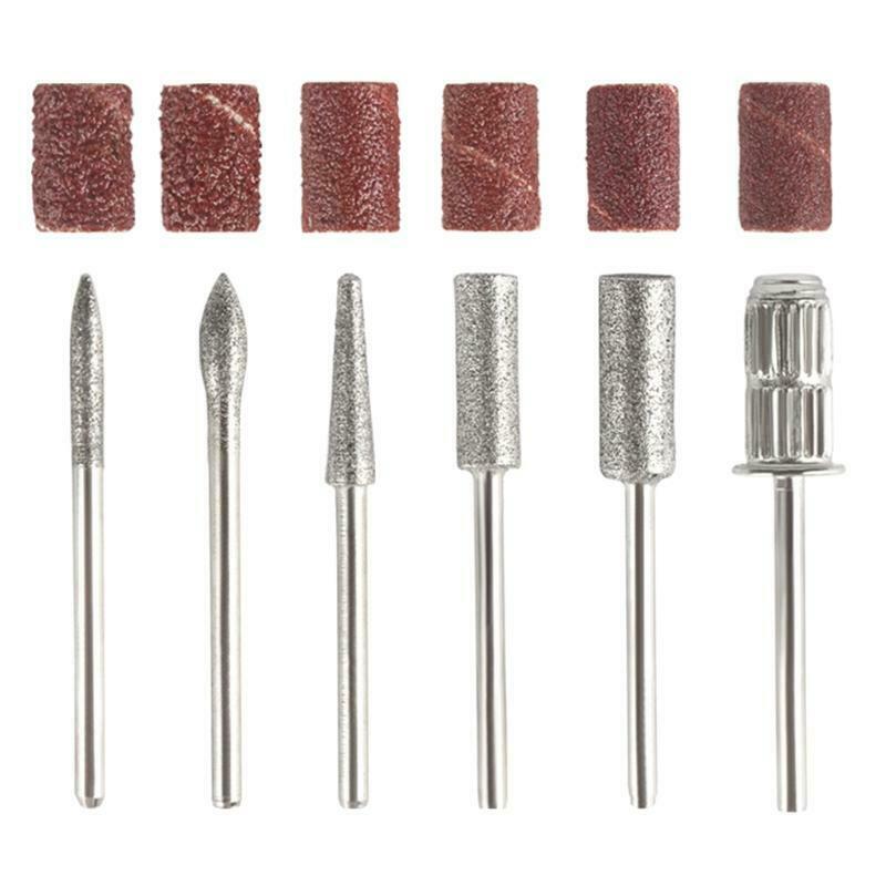 Nail Drill Bit Cuticle Nail File Manicure Machine Accessories for Home Salon