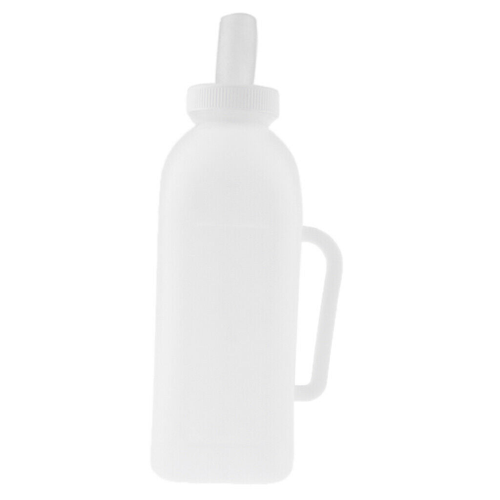 2X 2L Calf Nursing Feeding Milk Bottle with Nipple Livestock Cow Cattle