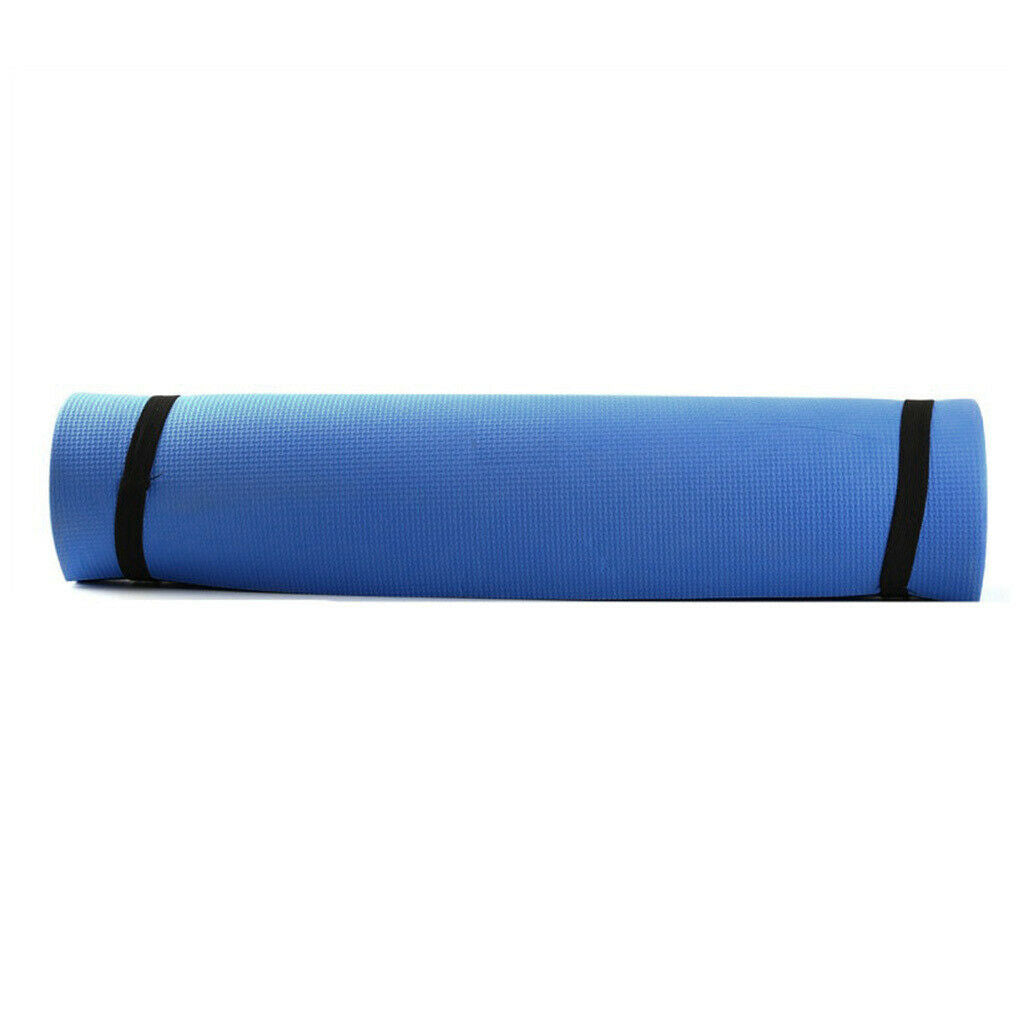 2 Pieces 4mm Yoga Mat Fitness Exercise Gym Cushion for Pilates Picnics