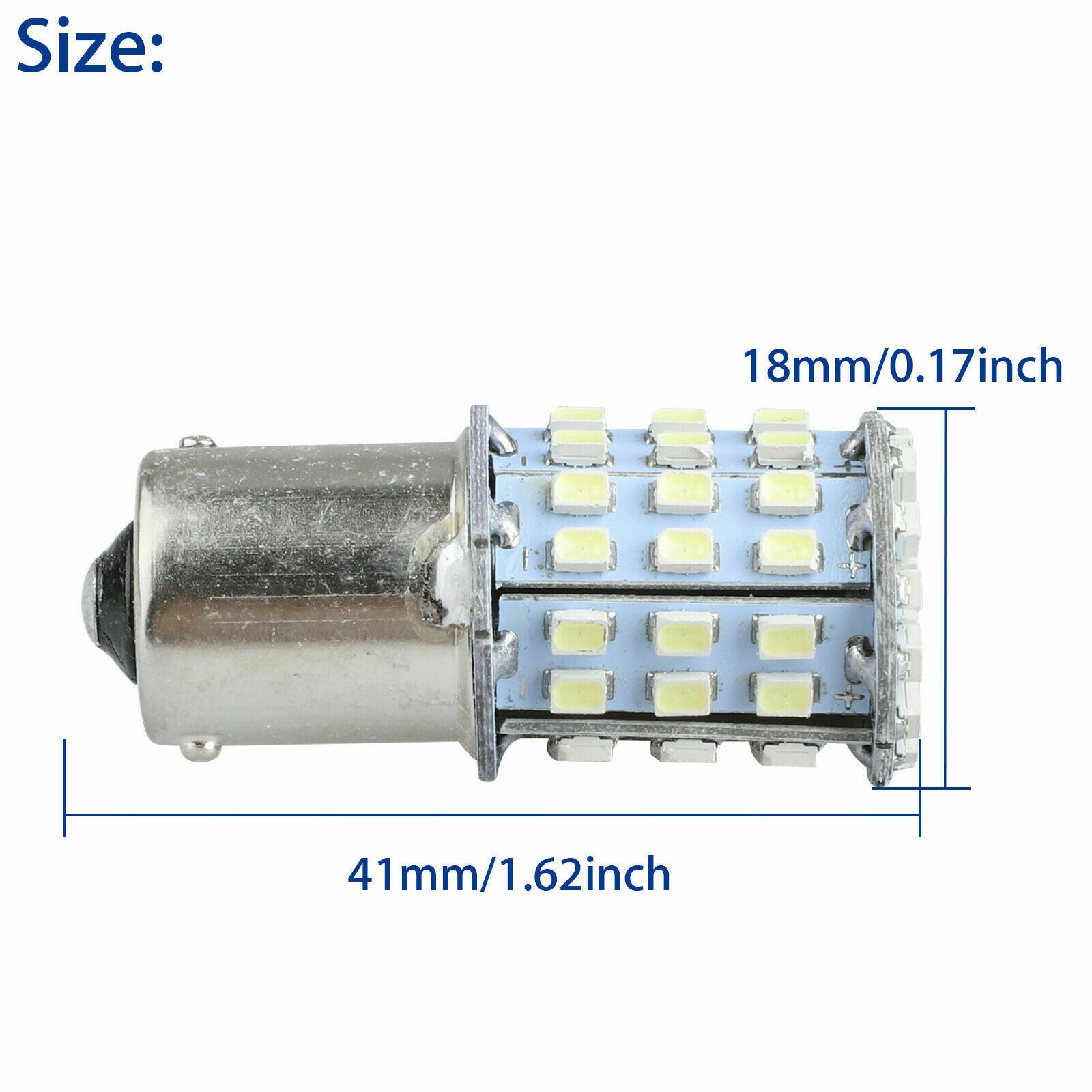 4Pcs Super White 64 SMD LED 1156 1141 1003 RV Camper Trailer Interior Light Bulb