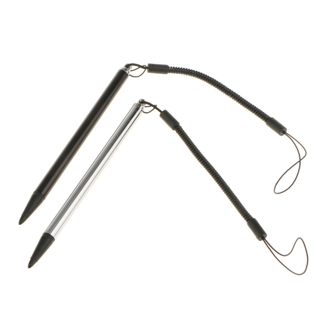 Universal ABS Resistive Touch Screen Stylus Thin Pen for Phone Tablets Black