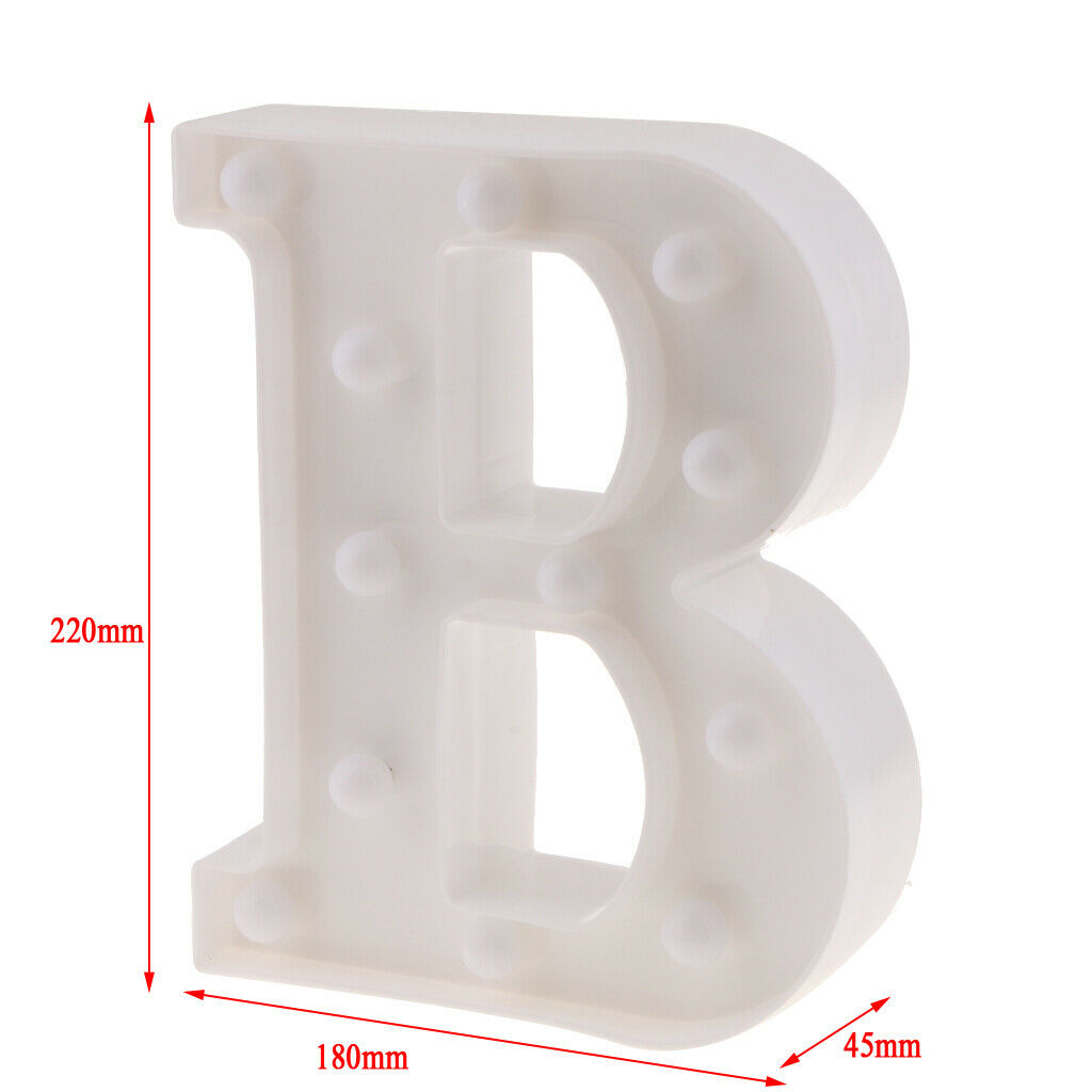 3x Creative Alphabet Light Romantic Night Light Letter Light Standing Desk
