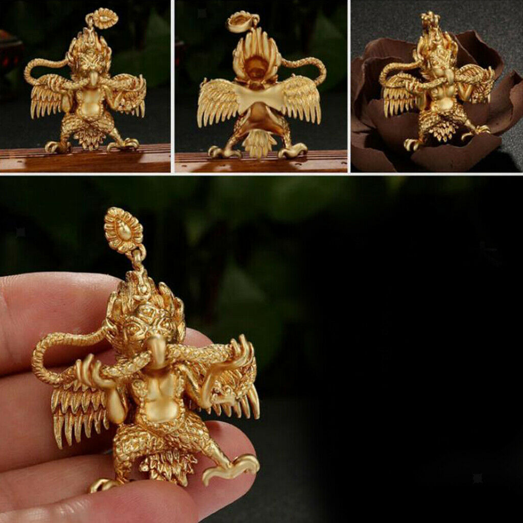 Metal Thai Garuda Handmade Charm Necklace Pendant Collectibles Accessory