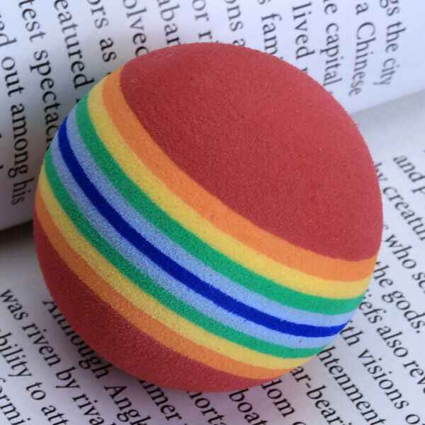 Lot 40 PCS SOFT SPONGE RAINBOW GOLF BALLS INDOOR OUTDOOR PRACTICE TRAINING AIDS