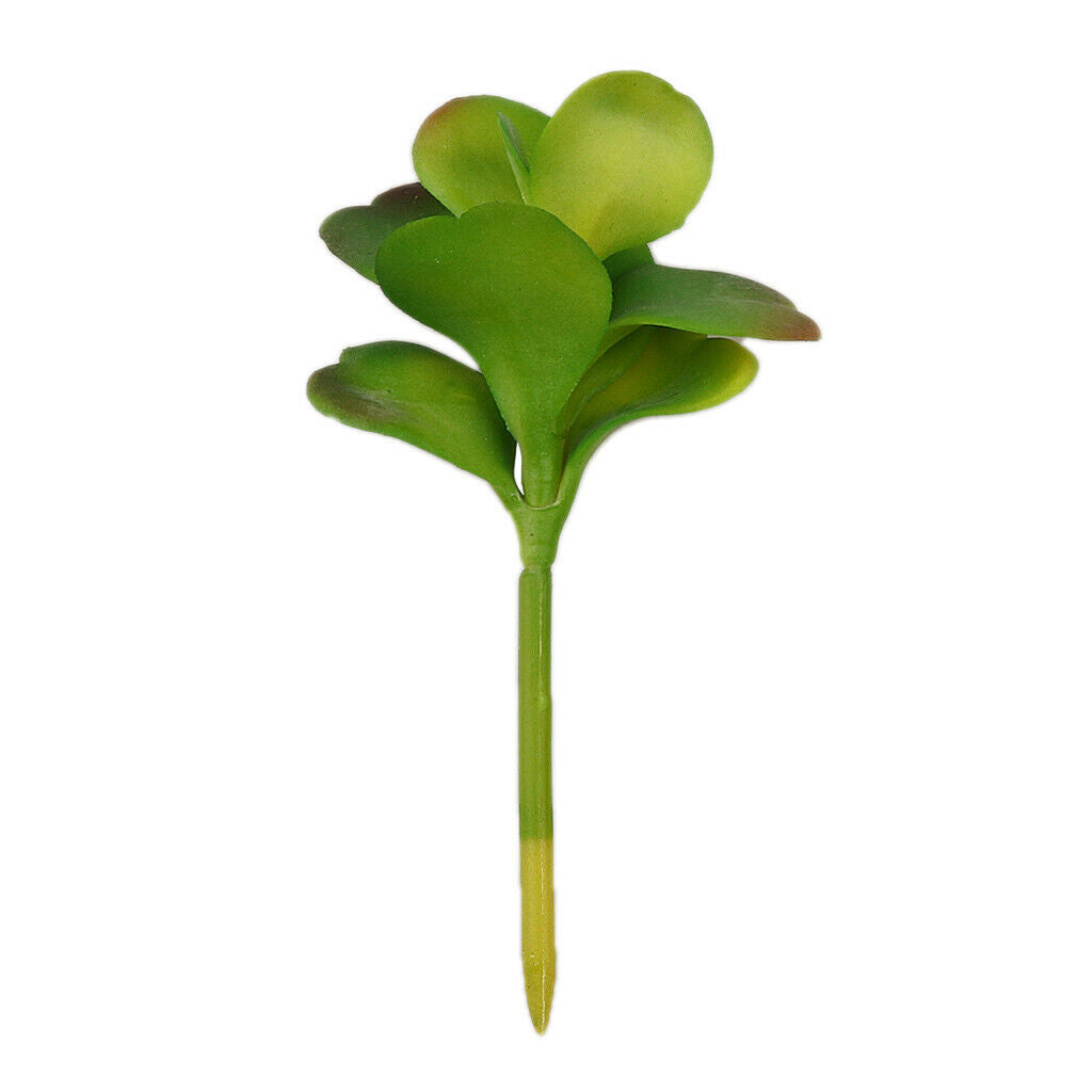 Artificial Juicy Real Touch Desert Rose Decor Green Foliage