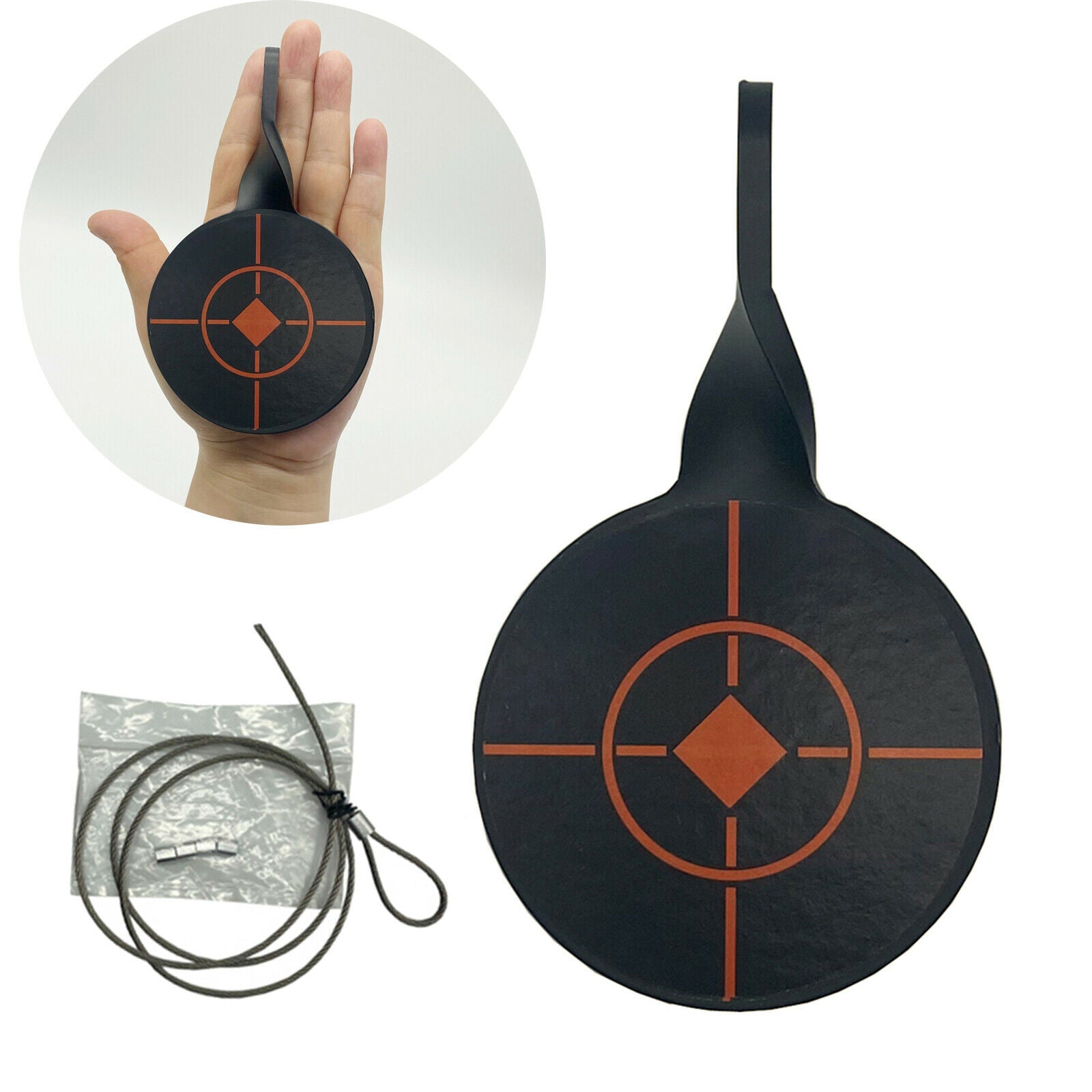 Sturdy Spinner Shooting Target Diameter 8cm Resetting Target Metal Target