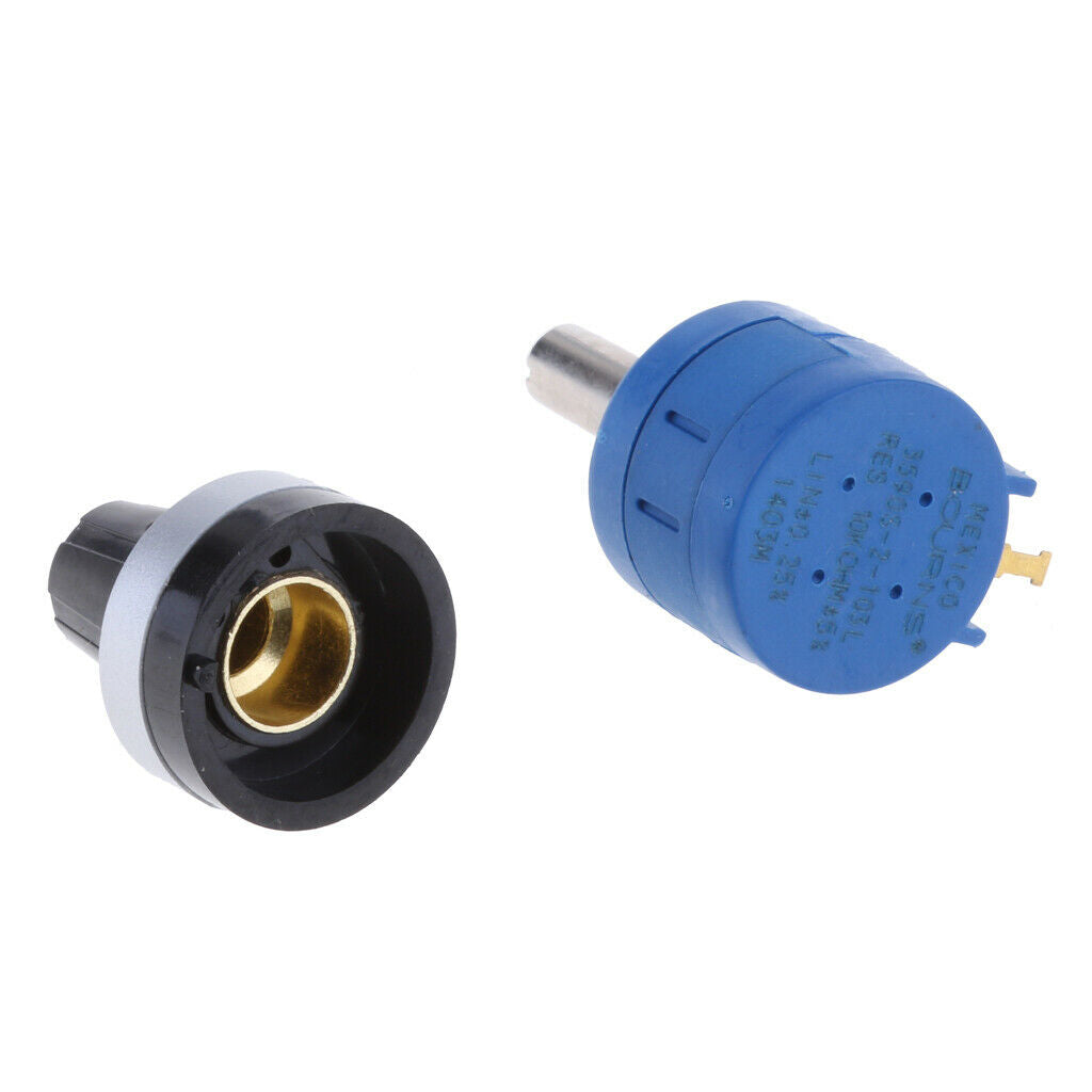 100 Ohm setting potentiometer 10 turns with counting disc rotary knob
