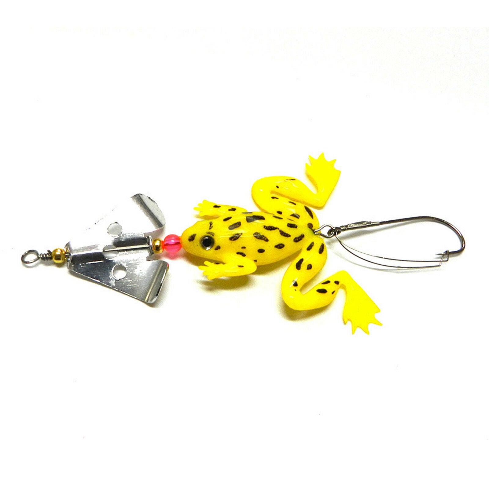 4Pcs/Lot Soft Rubber Frog Bass Bait Spinner lures CrankBait Tackle Fishing Lures