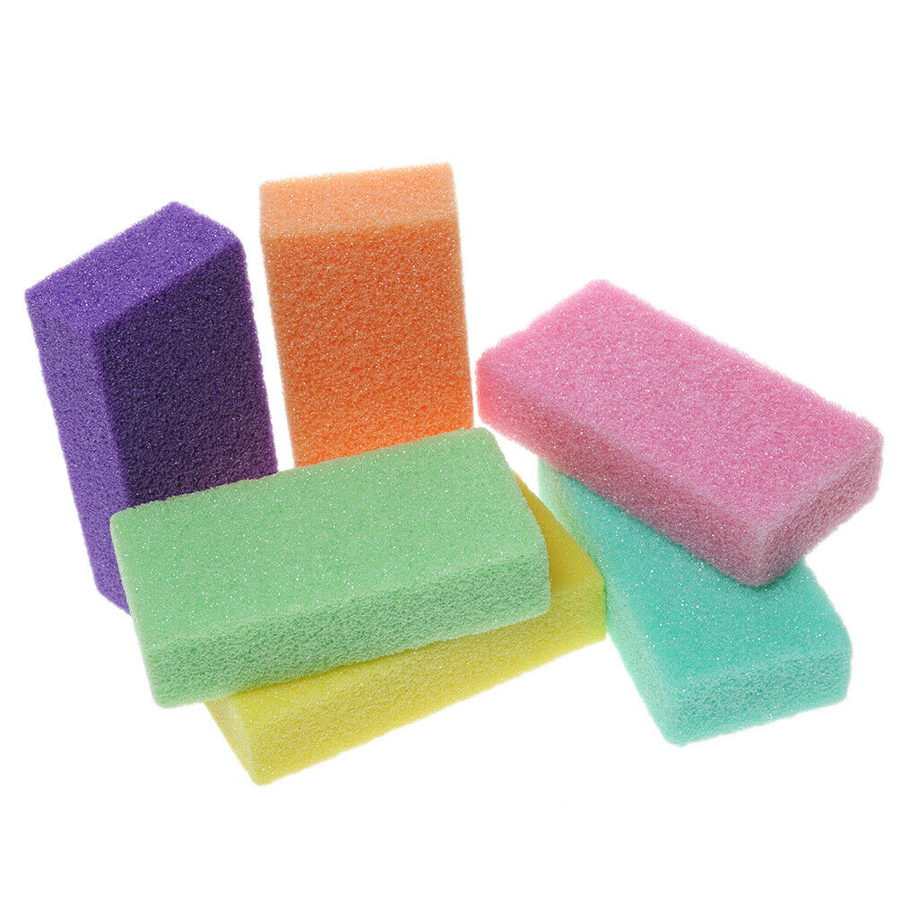 8PC Pumice Stone Scrub Dead Hard Skin Callus Remover Foot Care Pedicure Tool