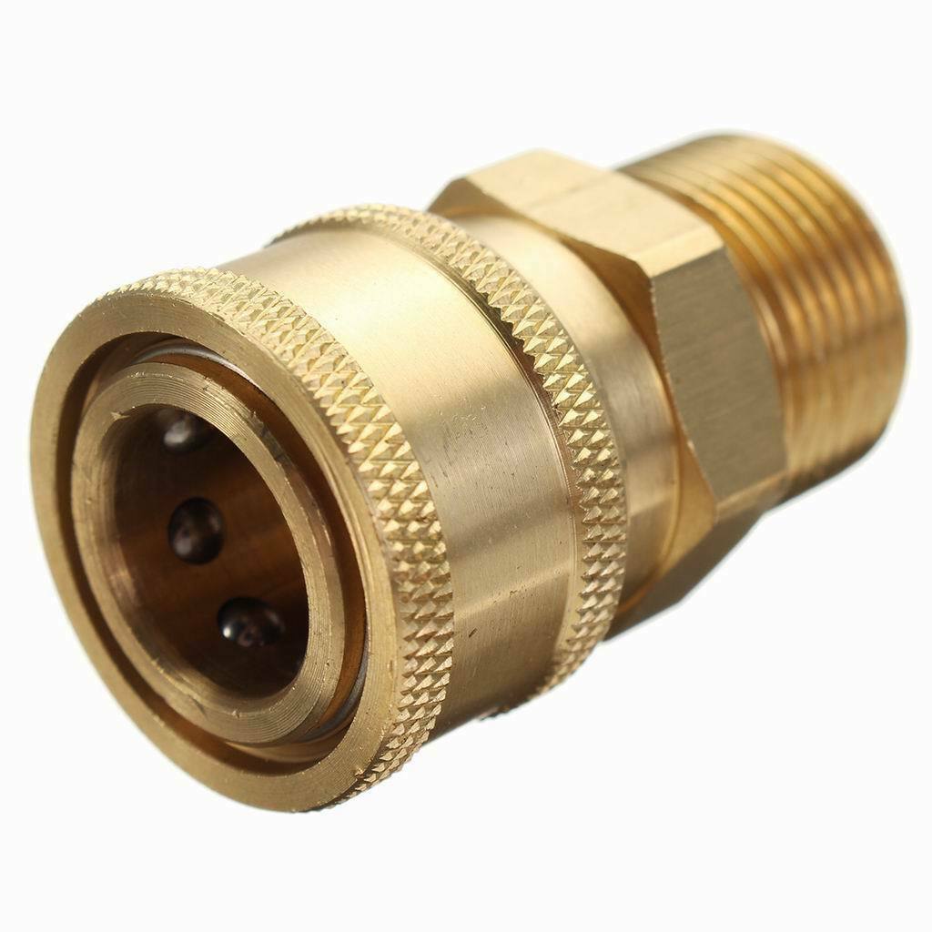 2X Pressure Washer Jet Wash M22 Female to 3/8" Quick Release Male Adaptor