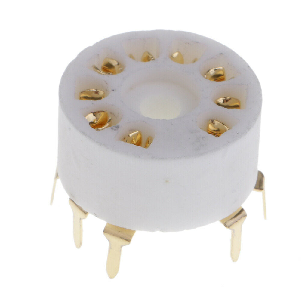 9pin Vacuum Tube Socket GZC9-A-G for 12AX7 12AU7 12AT7