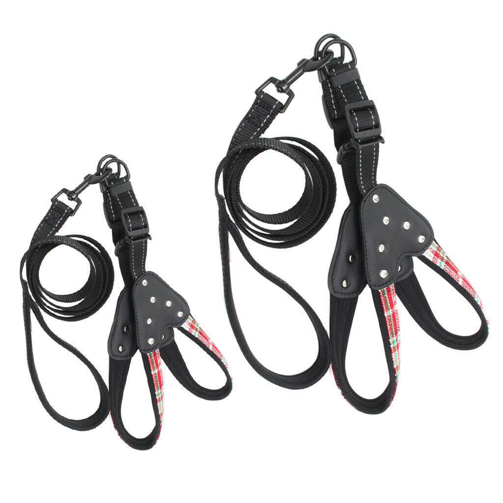 Christmas Adjustable Pet Dog Vest Harness Puppy Leash Training Collar Red S