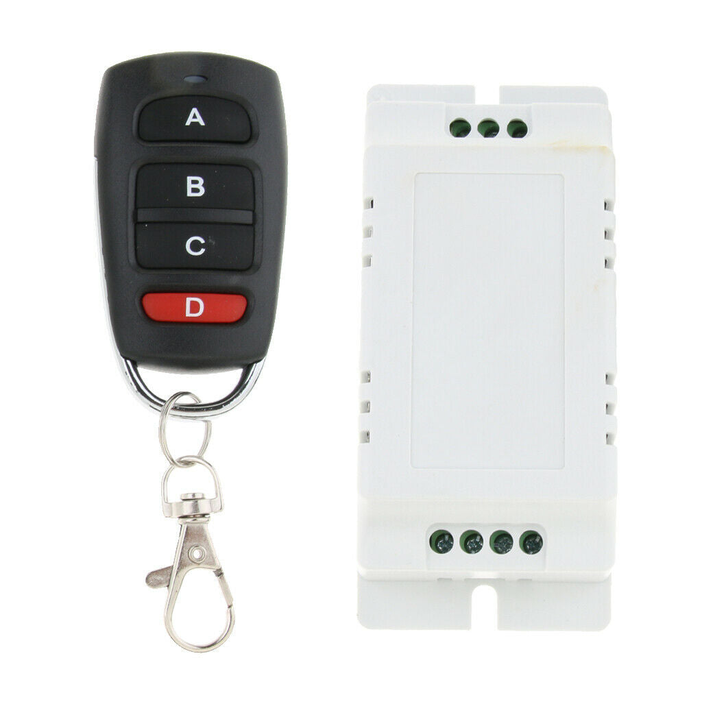 AC85V-250V  10A Relay 4CH Wireless Remote Control Switch Transmitter