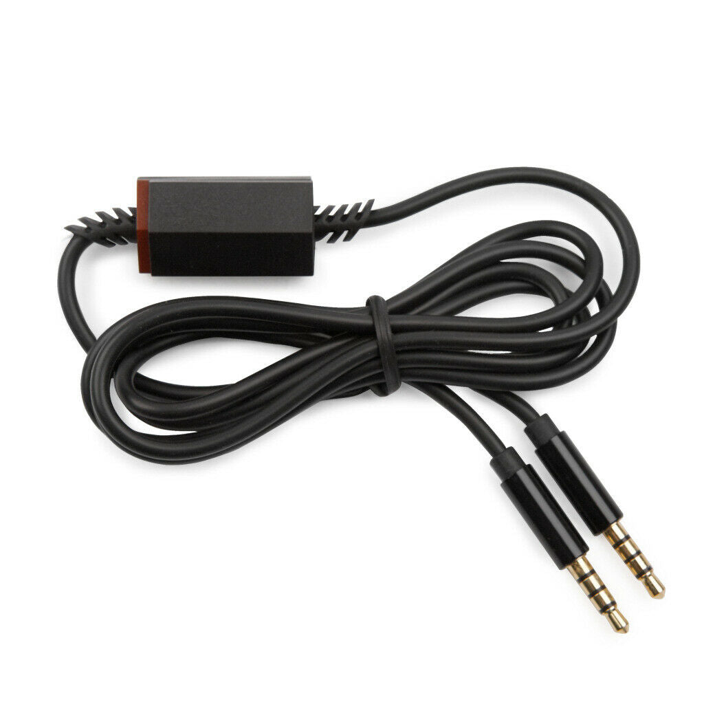 3.5mm 4 Pole Chat Cable with Mute Button for Turtle Beach Gaming Headsets Switch