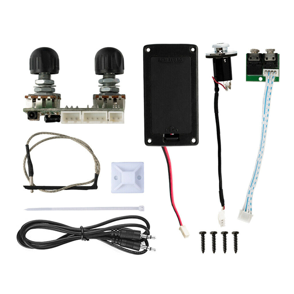 4 String Ukulele Pickup Amplifier Treble W/ 3.5mm   Connector For Ukulele