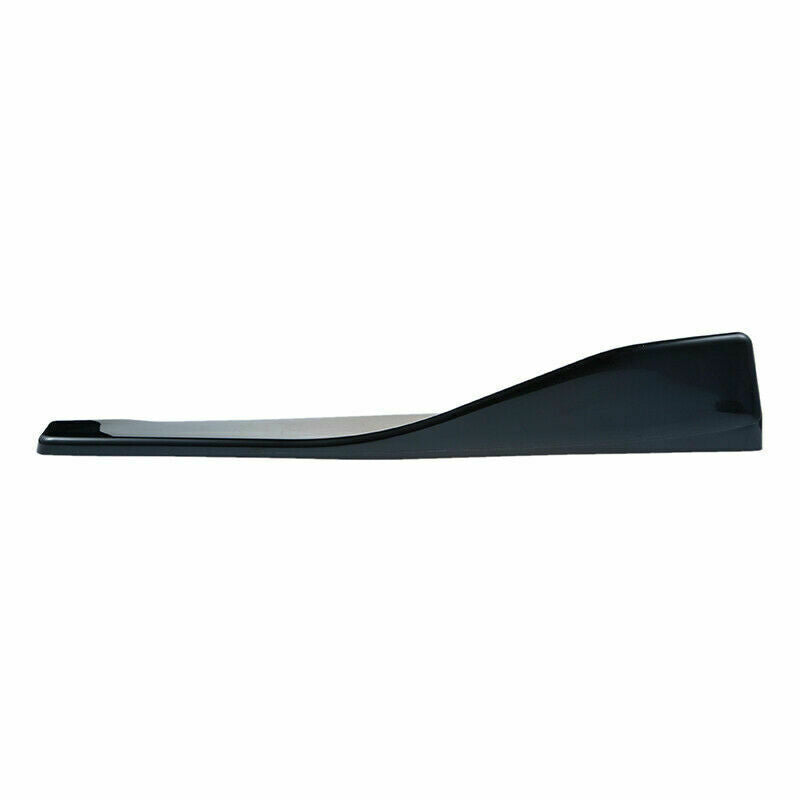 1 Pair Universal Gloss Black Car Bumper Spoiler Rear Lower Lip Splitter Diffuser