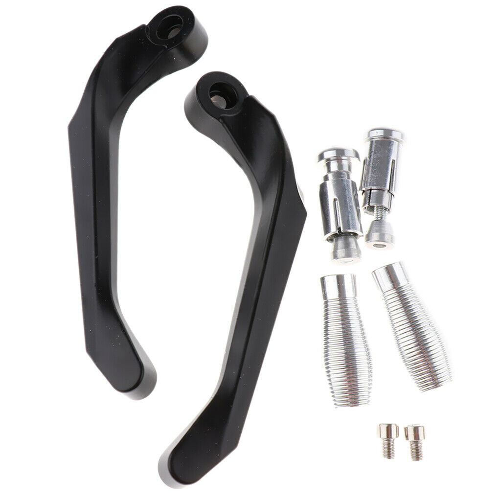 Aluminum Motorbike Brake Clutch Levers Protector Guard for Yamaha R3  White