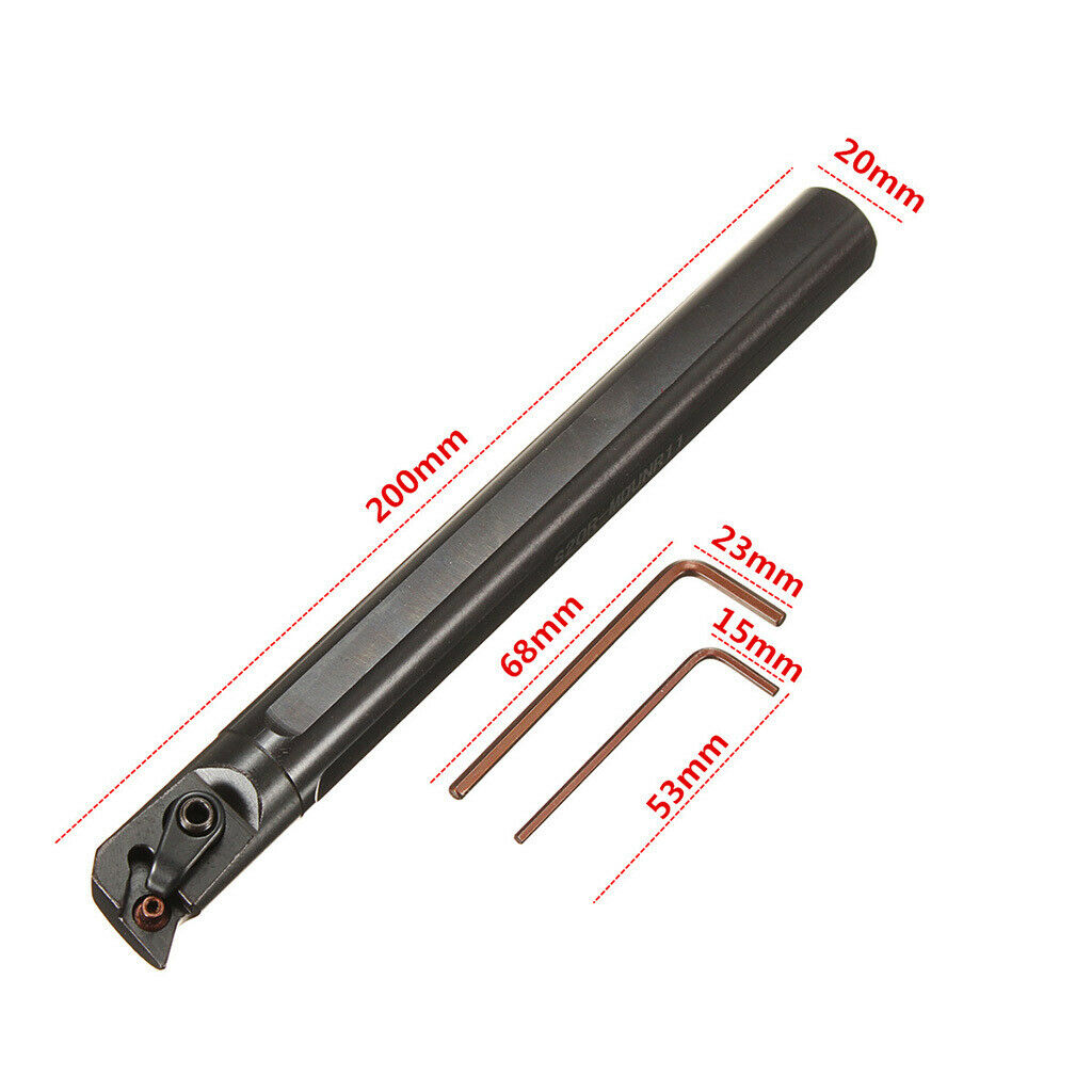 S20R-MDUNR11 CNC Lathe Boring Bar Turning Tool Holder + Wrenches For Inserts
