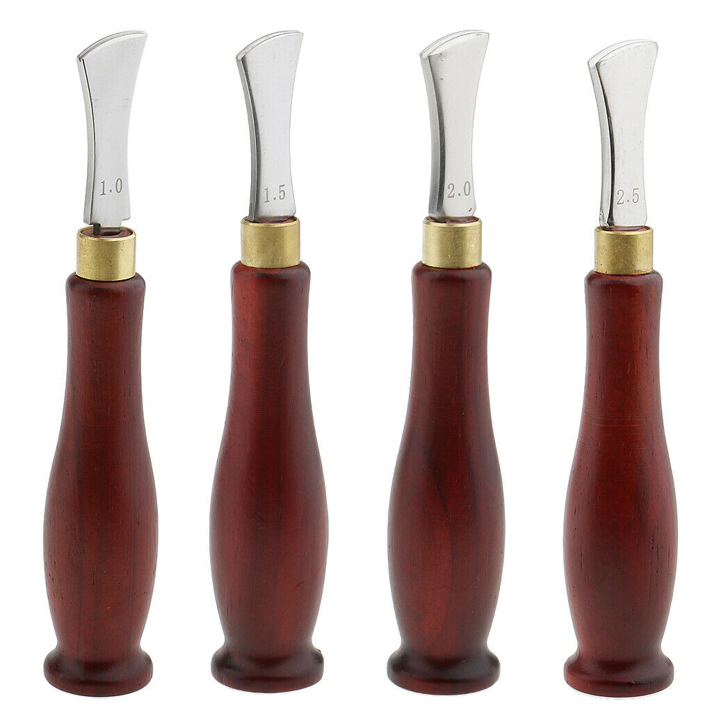 4pcs/set Leather Edge Creaser Edge Press Line Leather Craft Tools Accessorie