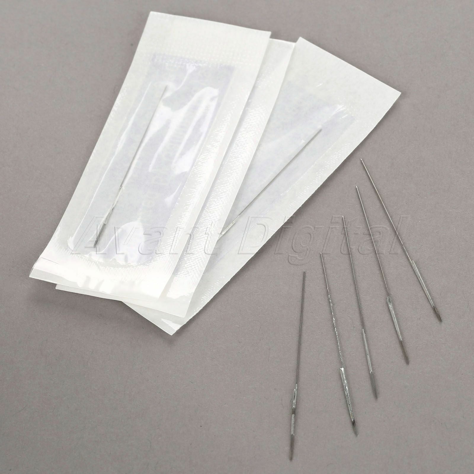 50pcs Professional Permanent Makeup Eyebrow Tattoo Microblading Needles 3R Pins