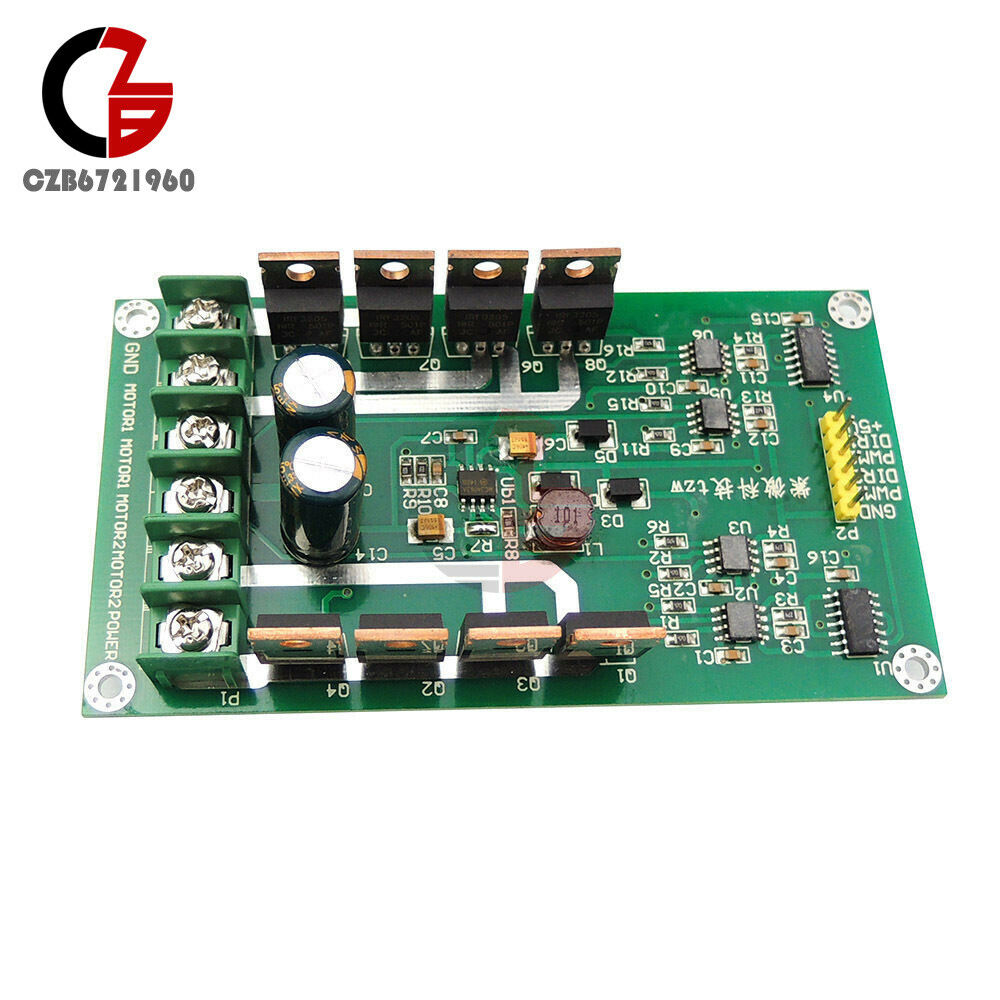 DC 3V~36V Dual Motor Driver PWM Module IRF3205 H-Bridge DC MOSFET 10A Peak 30A