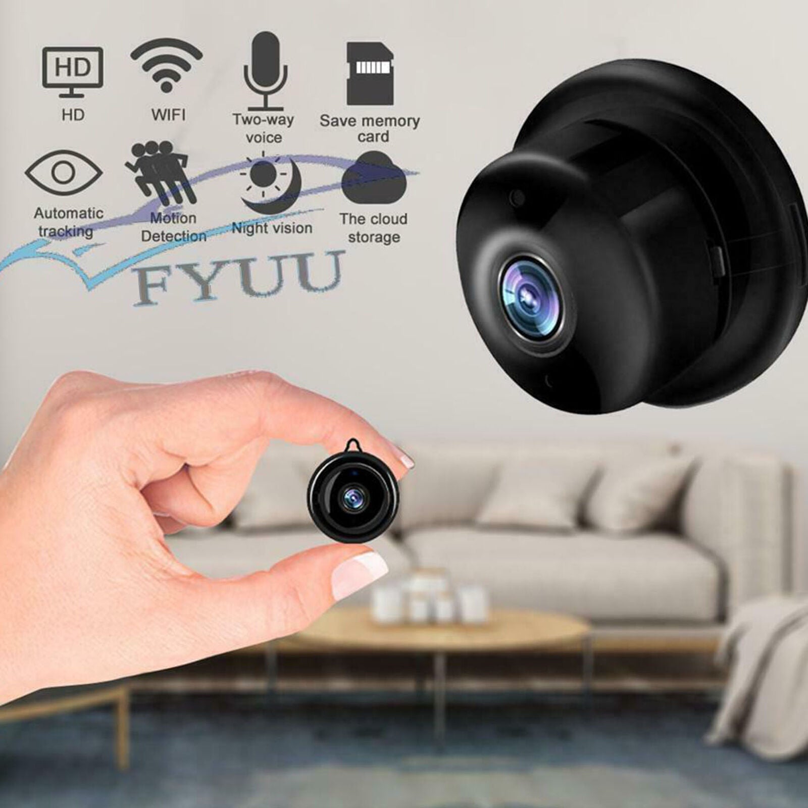 1080P Wireless IR WiFi CCTV Indoor/Outdoor HD MINI IP Camera CAM Home Security