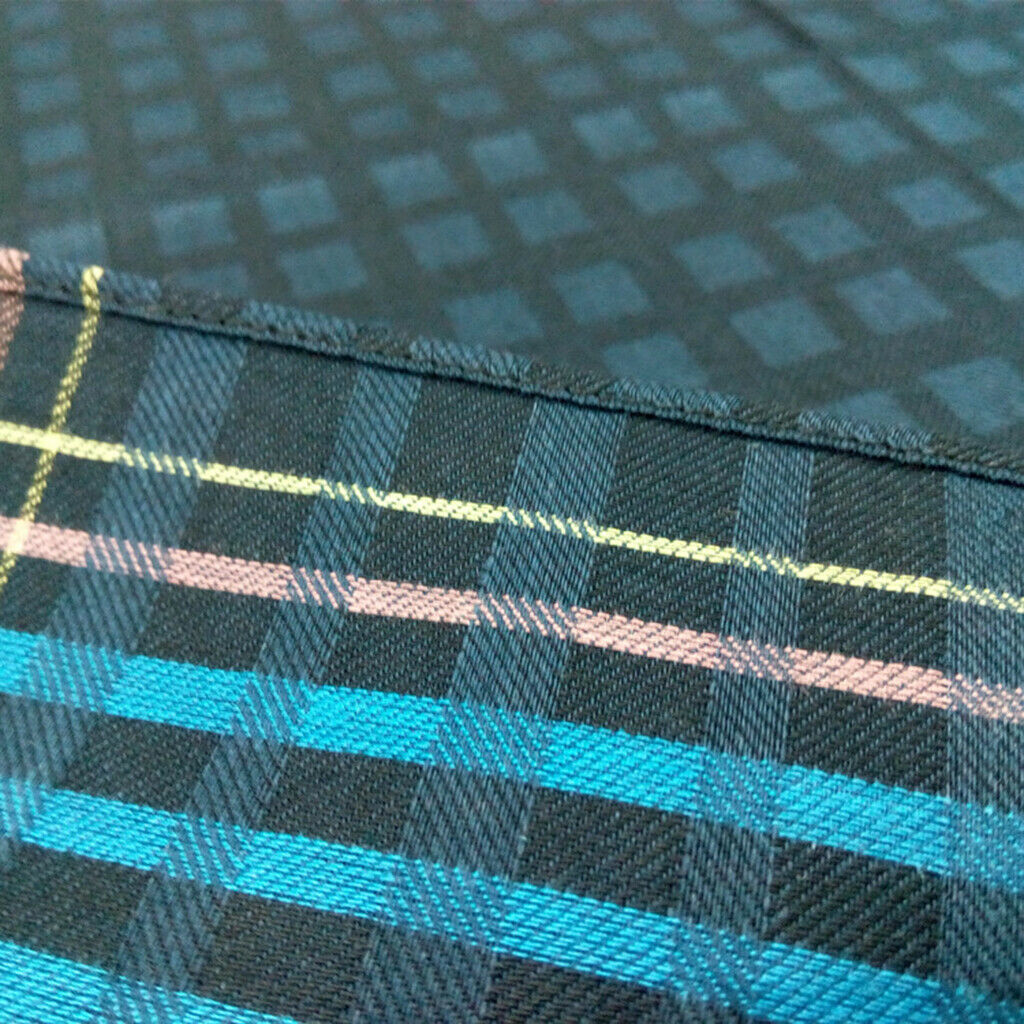 3x Men's Plaid Handkerchiefs 100% Cotton Party Pocket Square Hankies 16x16"