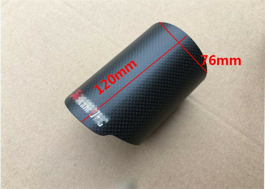 Carbon Fiber Car Exhaust Pipe Muffler Tip 76mm / 3'' Easy installation Universal