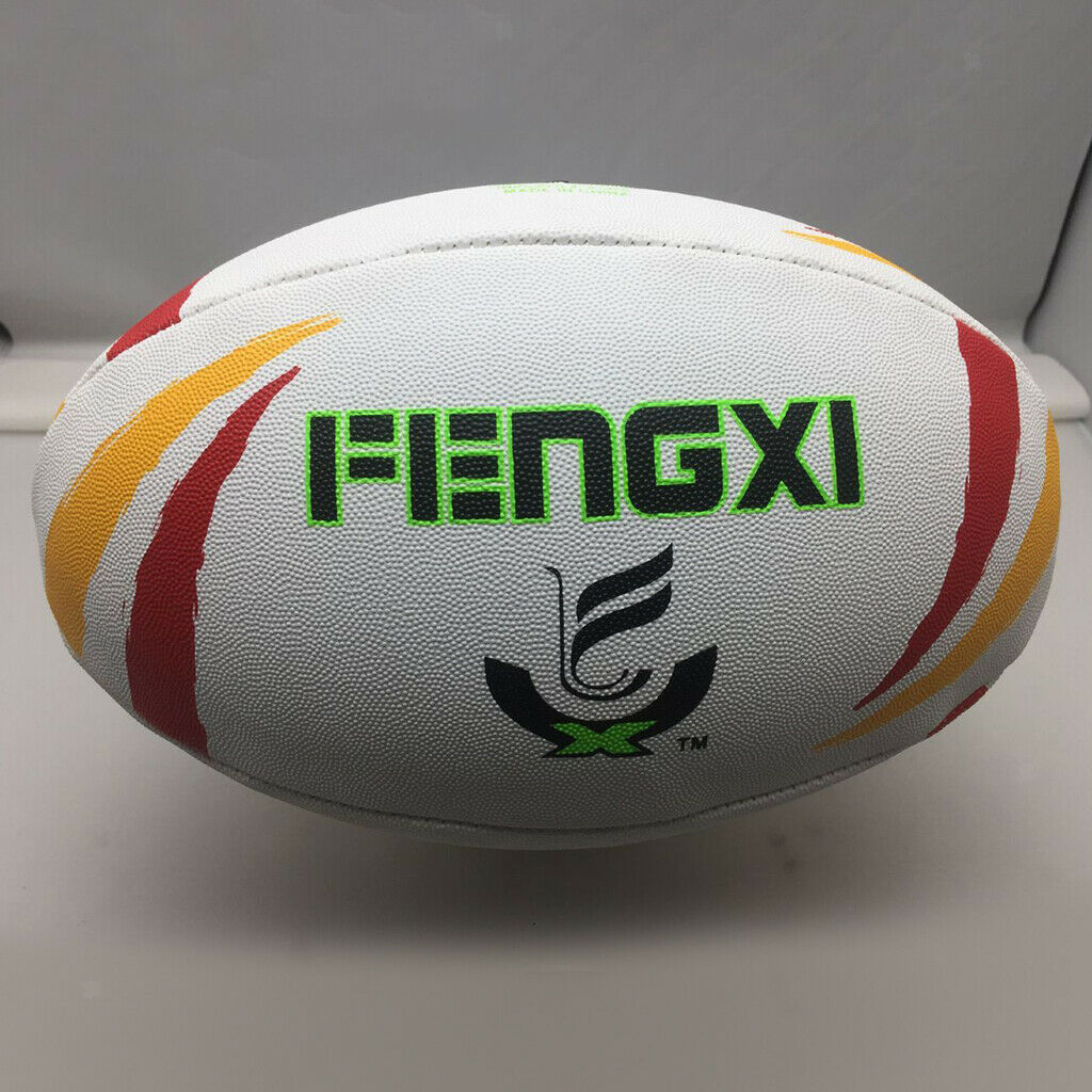 Portable PU Rugby 5# Size Football Training Ball for Indoor Safe Play 60cm