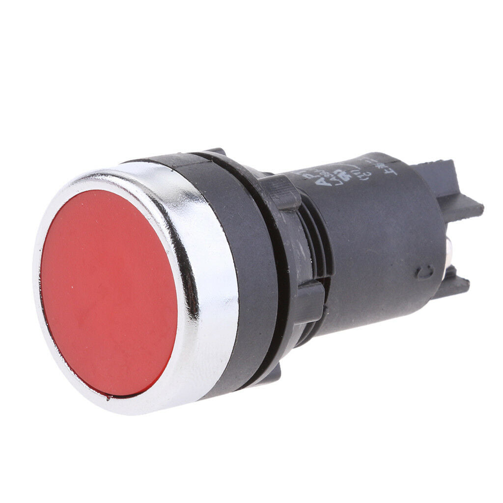 Momentary Self-Reset Flush Push Button Switch 1 NC N/C Flat Head