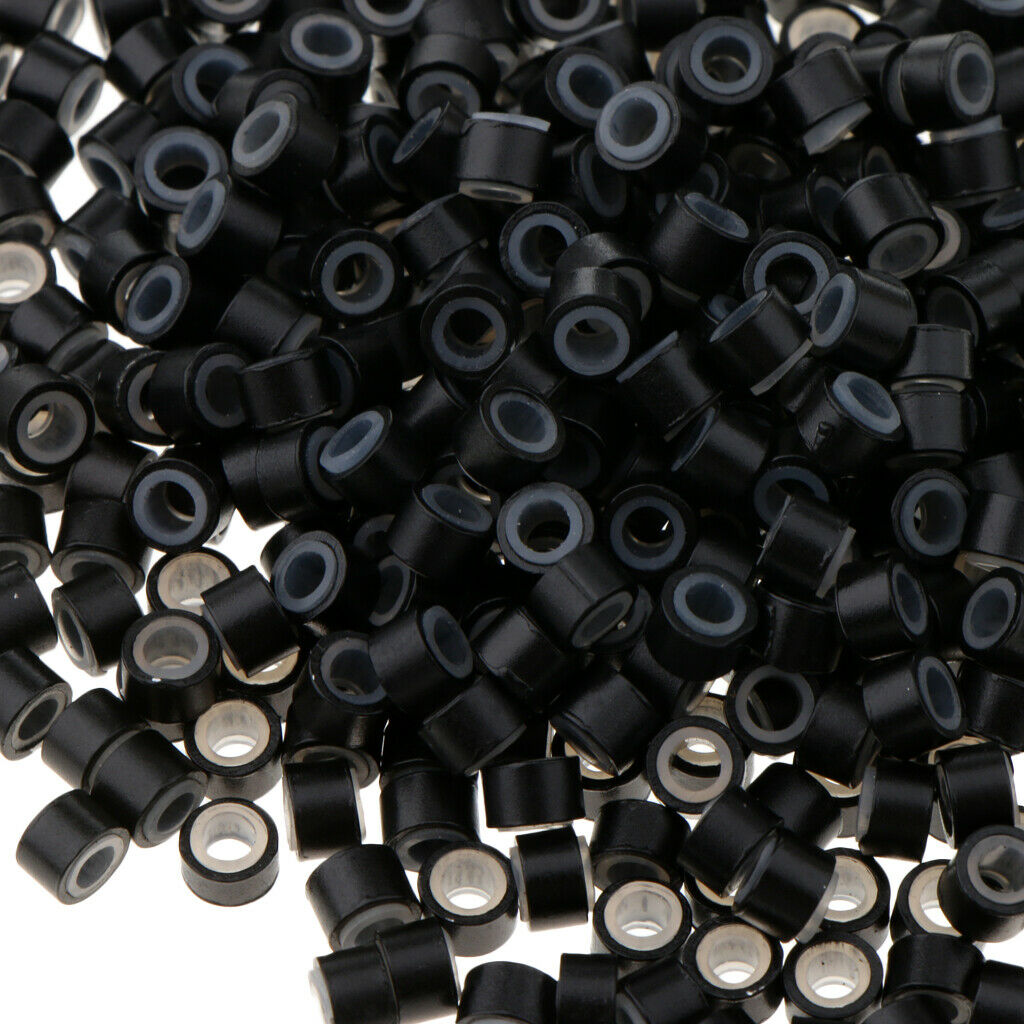 Microbead Rings 1000PCS Extension High Quality Silicone Lined 2 Colors