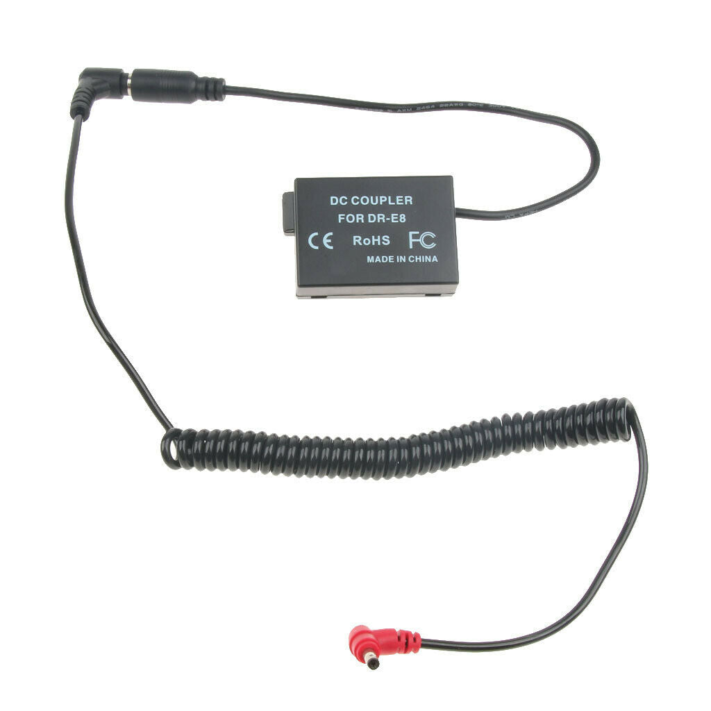 LC-E8P01 Battery Pack DC Coupler DR-E8 for Canon 550D 600D 650D 700D