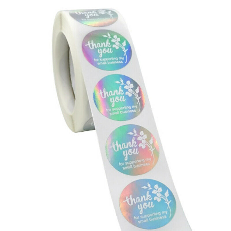 500pcs Thank you Stickers Round Wedding Stickers for Party Favors Decorat.l8