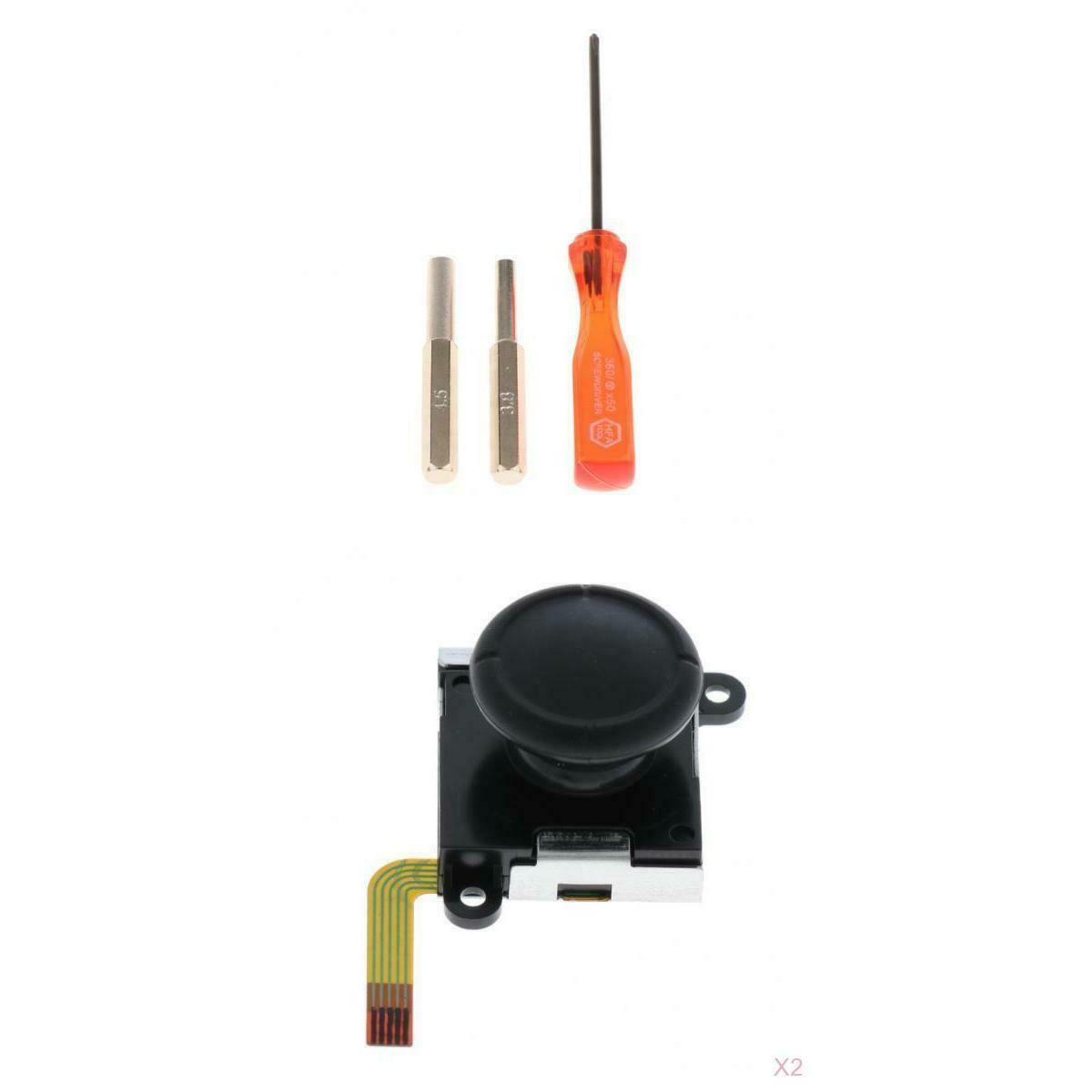 2Pack Left/Right Joystick Analog Game Pad Rocker + Screwdrivers for Nintendo