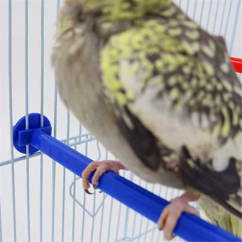 Parrot Perch Plastic Stand Training Bar Easy to Install Cage Accessories