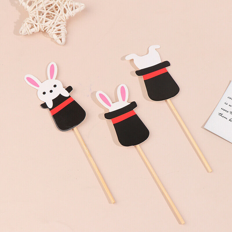 Easter bunny Cake Topper Birthday party Dessert decoration for Baking sup.l8