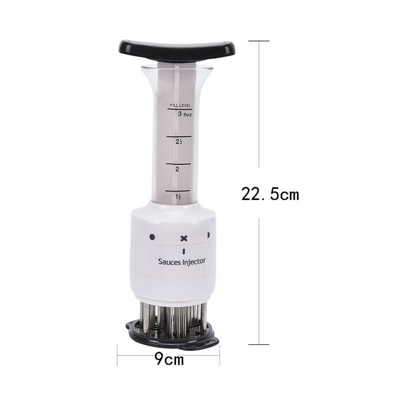 Stainless Steel Meat Tenderizer Needle and Meat Injector Marinade Flavor DSS TH