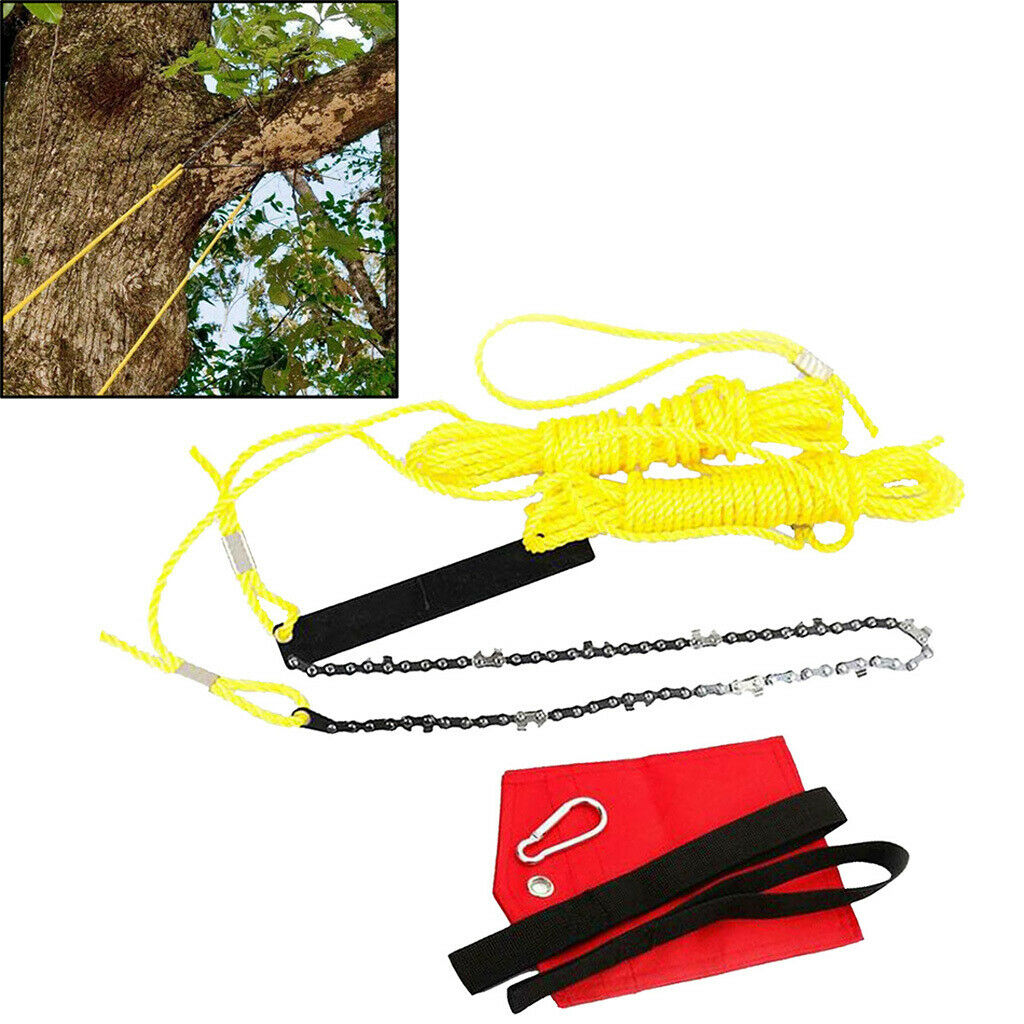 Hand Chain Saw High Limb Tree Branch Portable Cutting Tool 24 Inch Folding