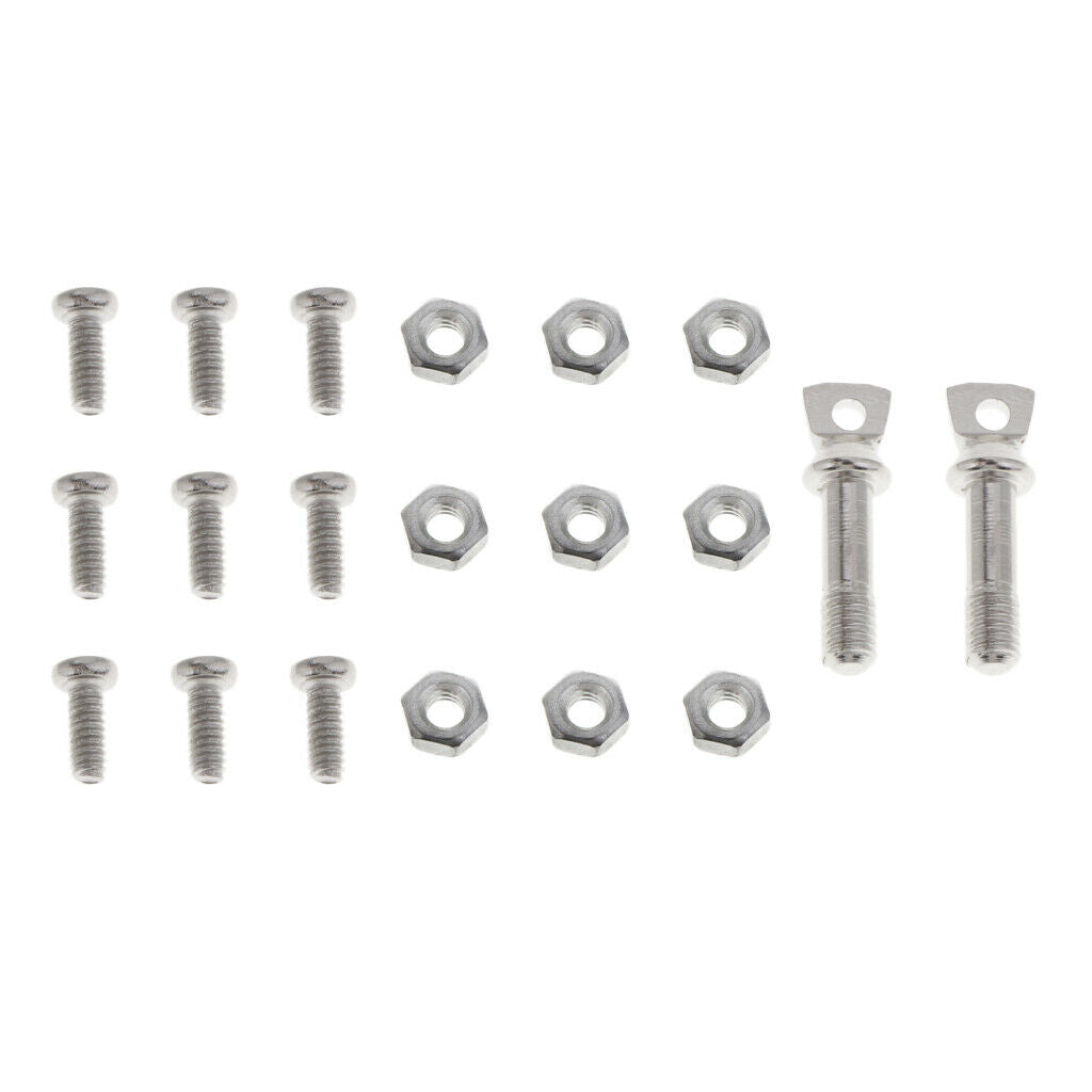 2Pcs Metal Winch Shackle D-Rings Accessories for   D90 1:10 RC Crawler -