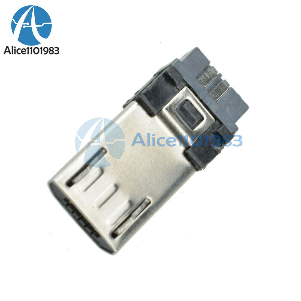 50PCS 5-pin Micro USB Type B male Connector Jacks Socket SMD Adapter Converter