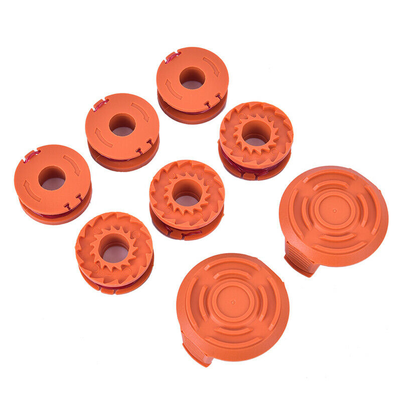 Worx Trimmer Spool Line(6) WA0004 Spool Cap Cover WA6531(2) Trimmer 8 PackBDDD