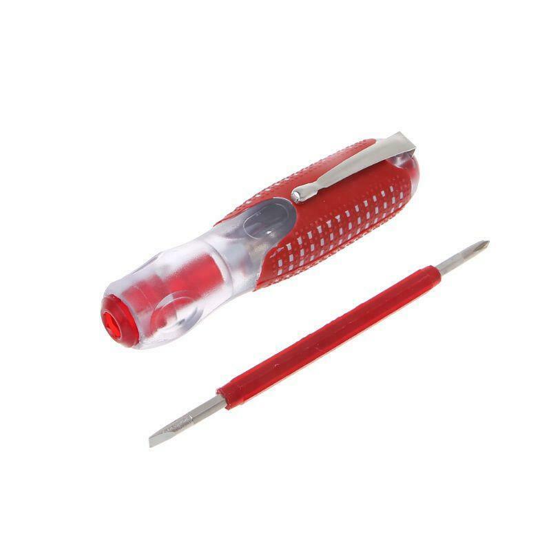 100-500V Voltage Indicator Cross & Slotted Screwdriver Electric Test Pen Durable