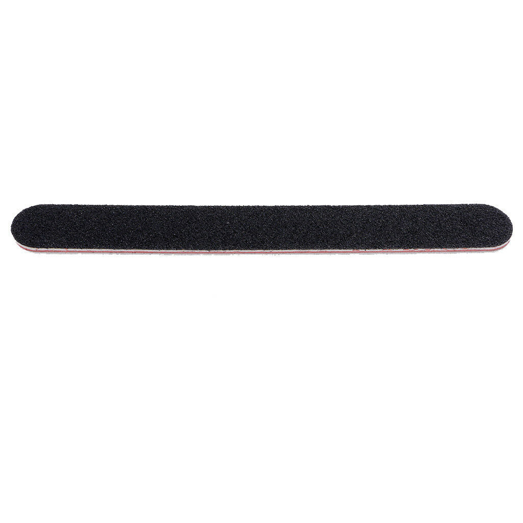 5x Double Sided 100/180 Grit Nail Files Emery Board Straight Curved Manicure