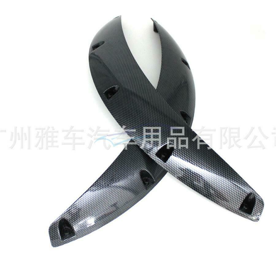 1 Pair of Carbon Fiber Universal Car Wheel Eyebrow Stickers Arch Protector Trim