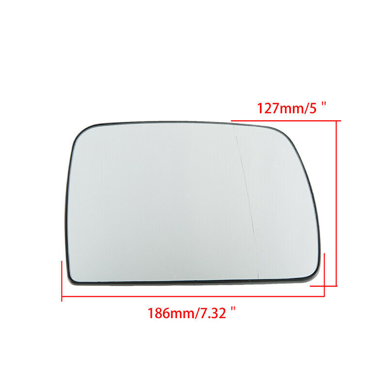 Right Side Mirror Glass w/ Backing Heated White For 2000-2006 BMW X5 E53 00-06