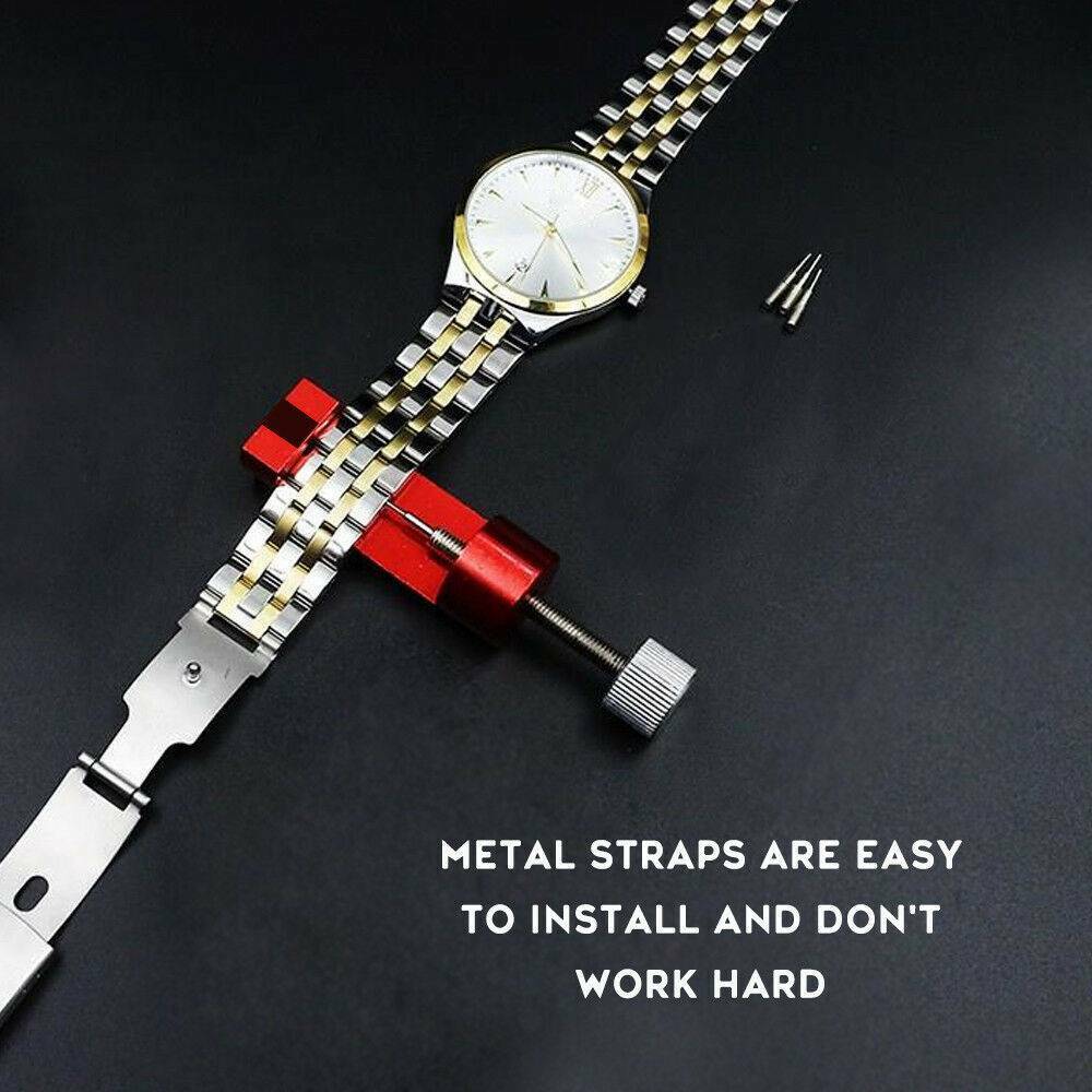 Bracelet Link Pins Remover Kit Metal Adjuster Watch Band Strap Pin Removal Tool