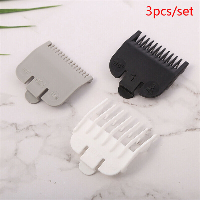 3Pcs/set Universal Hair Clipper Limit Comb Guide Attachment Barber Replac.l8