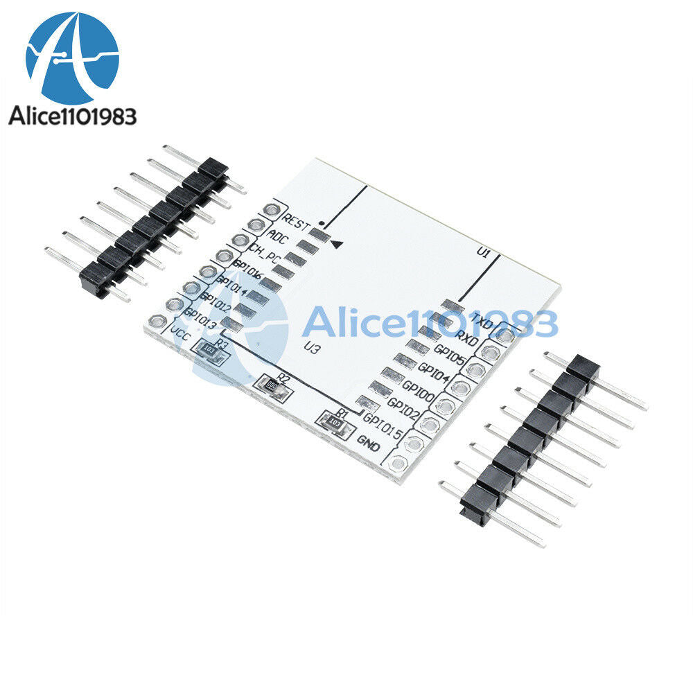 2PCS ESP8266 Serial WIFI Module Adapter Plate for ESP-07 ESP-08 ESP-12