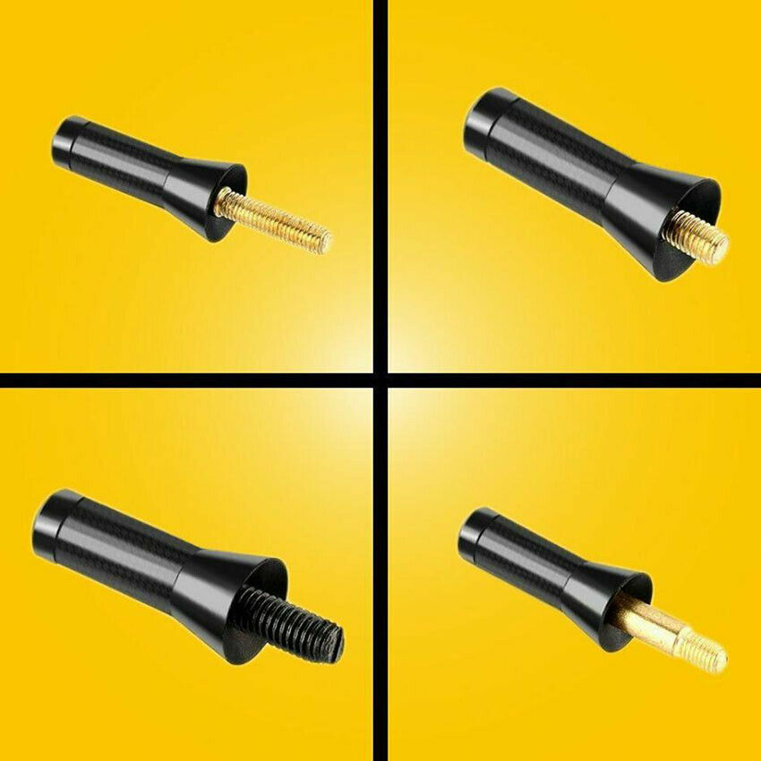 1.4inches Car Antenna Carbon Fiber Radio FM Antena Kit Universal with Screw