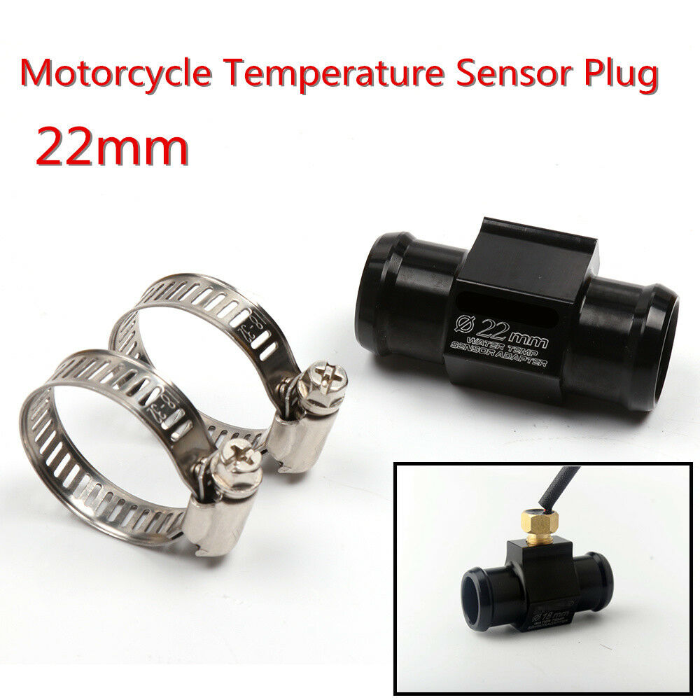 New 22mm CNC Aluminum Motorcycle Water Temperature Temp Sensor Head Plug Adapter